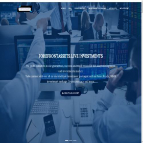 Скриншот главной страницы сайта forefrontassets.live