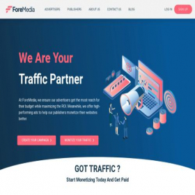 Скриншот главной страницы сайта foremedia.net