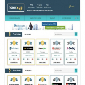 Скриншот главной страницы сайта forex-up.com
