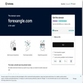 Скриншот главной страницы сайта forexangle.com