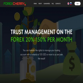 Скриншот главной страницы сайта forexcherry.com