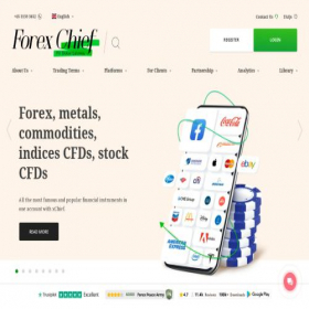 Скриншот главной страницы сайта forexchief.com