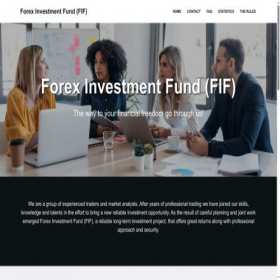 Скриншот главной страницы сайта forexinvestmentfund.com