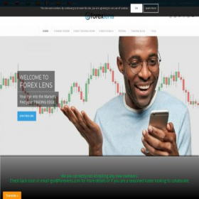 Скриншот главной страницы сайта forexlens.com