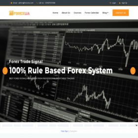 Скриншот главной страницы сайта forexlia.com
