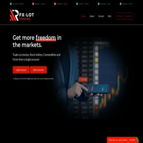 Скриншот главной страницы сайта forexlot-innovationmarkets.live