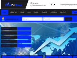 Скриншот главной страницы сайта forexprogroup.com