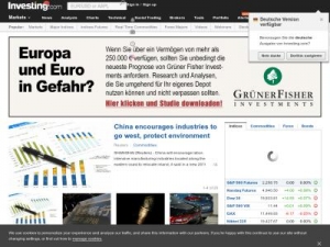 Скриншот главной страницы сайта forexpros.com