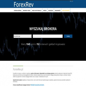 Скриншот главной страницы сайта forexrev.pl