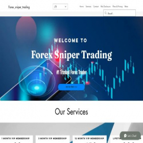 Скриншот главной страницы сайта forexsnipertrading.com