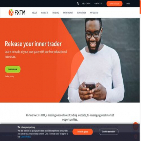 Скриншот главной страницы сайта forextime.com