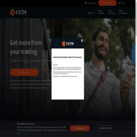 Скриншот главной страницы сайта forextimeir.com