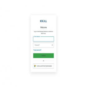 Скриншот главной страницы сайта forms.kroll.com