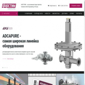 Скриншот главной страницы сайта forsteam.ru