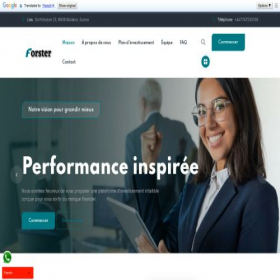 Скриншот главной страницы сайта forsterinv.com