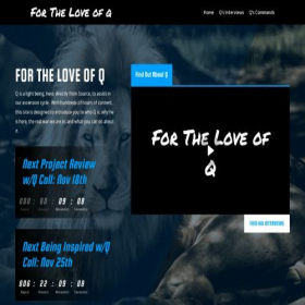 Скриншот главной страницы сайта fortheloveofq.com