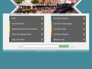 Скриншот главной страницы сайта fortnite-special.com