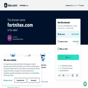 Скриншот главной страницы сайта fortnitex.com