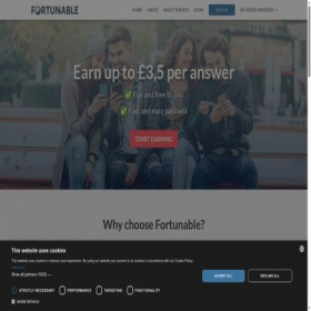 Скриншот главной страницы сайта fortunable.com