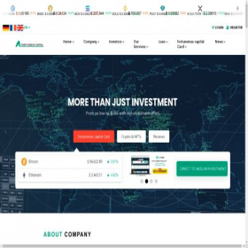 Скриншот главной страницы сайта fortunemax-capital.com