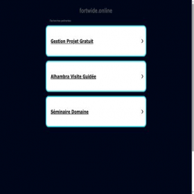 Скриншот главной страницы сайта fortwide.online