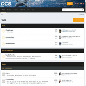 Скриншот главной страницы сайта forum.dcs.world