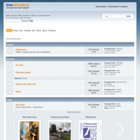 Скриншот главной страницы сайта forum.electrostal.com