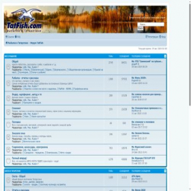 Скриншот главной страницы сайта forum.tatfish.com