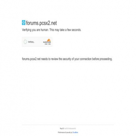 Скриншот главной страницы сайта forums.pcsx2.net