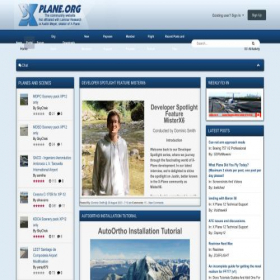 Скриншот главной страницы сайта forums.x-plane.org