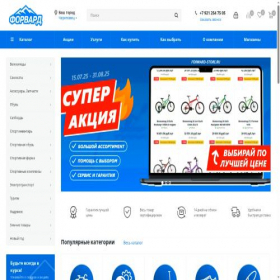 Скриншот главной страницы сайта forward-store.ru