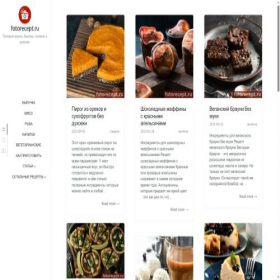 Скриншот главной страницы сайта fotorecept.ru