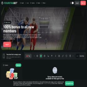 Скриншот главной страницы сайта fourstarbet.com