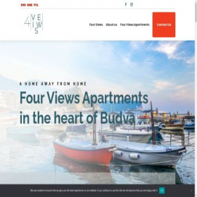 Скриншот главной страницы сайта fourviewsapartments.me