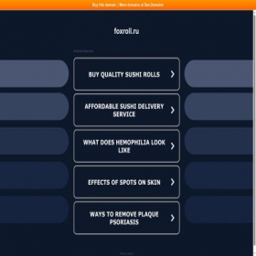 Скриншот главной страницы сайта foxroll.ru