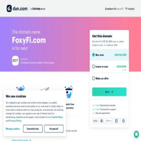 Скриншот главной страницы сайта foxyfi.com