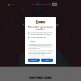 Скриншот главной страницы сайта fpminer.com