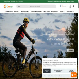 Скриншот главной страницы сайта fr.gleeride.com