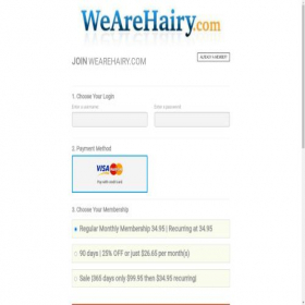 Скриншот главной страницы сайта fr.wearehairy.com