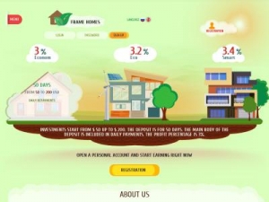 Скриншот главной страницы сайта framehomes.org