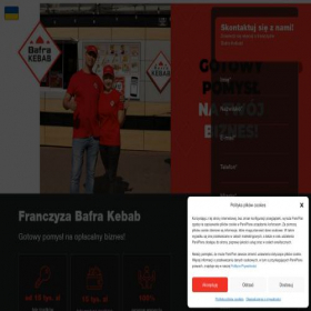 Скриншот главной страницы сайта franczyza.bafrakebab.pl