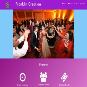 Скриншот главной страницы сайта franklincreation.com