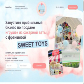 Скриншот главной страницы сайта franshiza-sweet-toys.ru