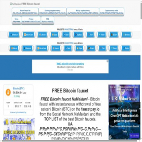 Скриншот главной страницы сайта free-bitcoin.namaidani.com