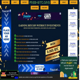 Скриншот главной страницы сайта free-btc.org