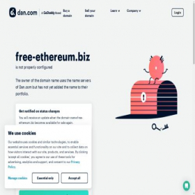 Скриншот главной страницы сайта free-ethereum.biz
