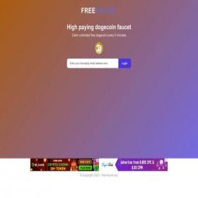 Скриншот главной страницы сайта free-faucet.xyz