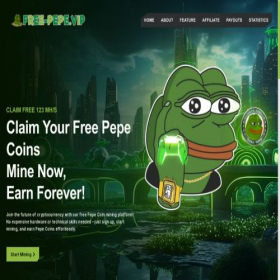 Скриншот главной страницы сайта free-pepe.vip