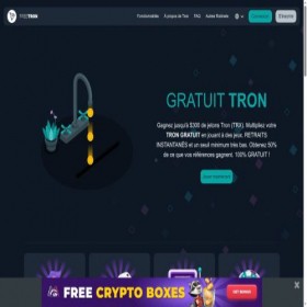 Скриншот главной страницы сайта free-tron.com