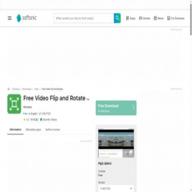 Скриншот главной страницы сайта free-video-flip-and-rotate-1.en.softonic.com